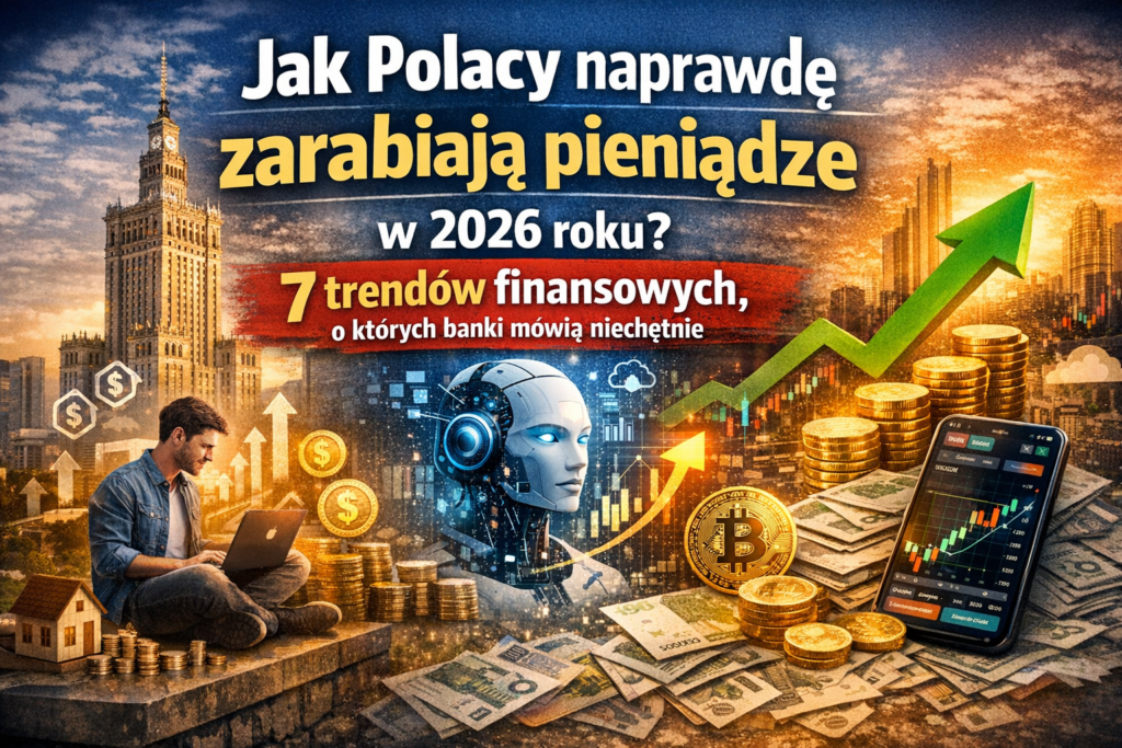 Jak Polacy naprawdę zarabiają pieniądze w 2026 roku? 7 trendów finansowych, o których banki mówią niechętnie.